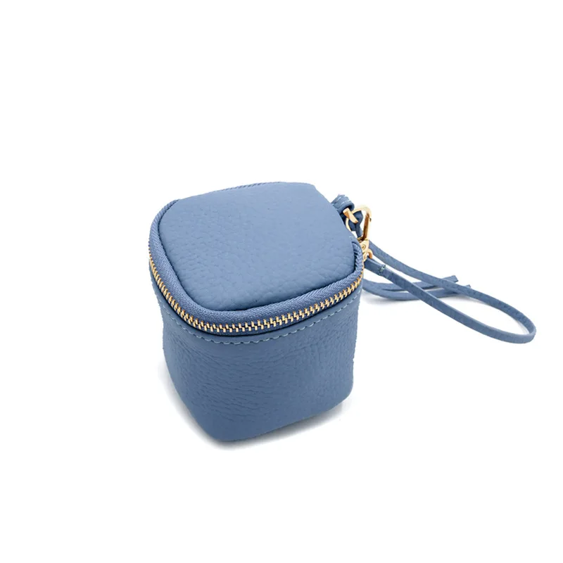 

2020 New Korean Style College Style Small Bucket Bag Genuine Leather Coin Purse