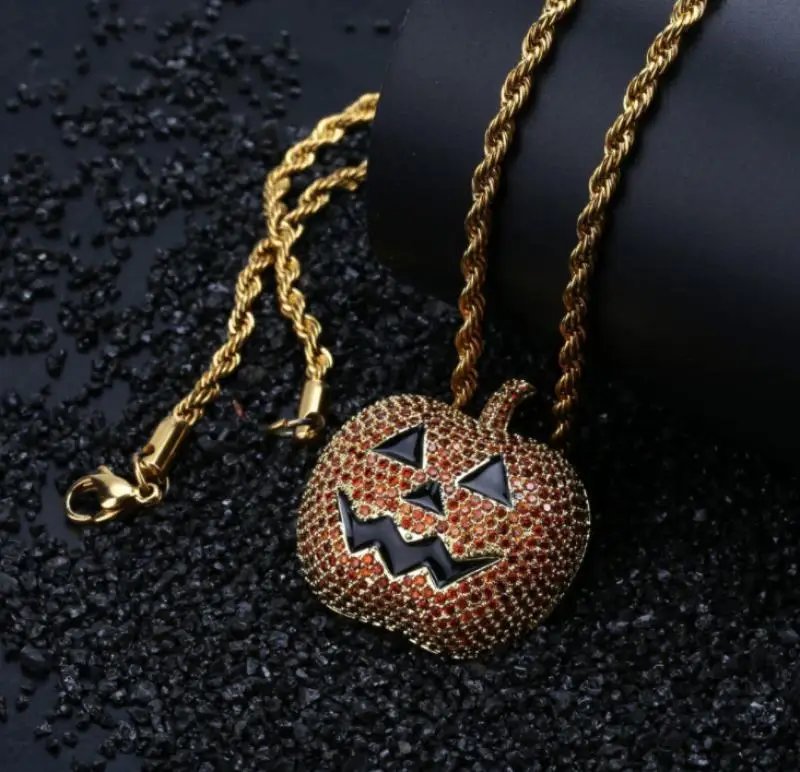 Ожерелье с подвеской в виде головы тыквы европейском и американском стиле -