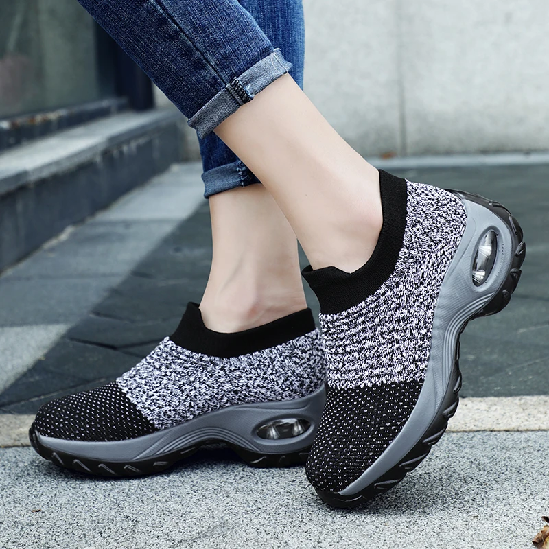 Bjakin/женские кроссовки для бега Femme 2020 Брендовые белые на платформе Белые дышащие