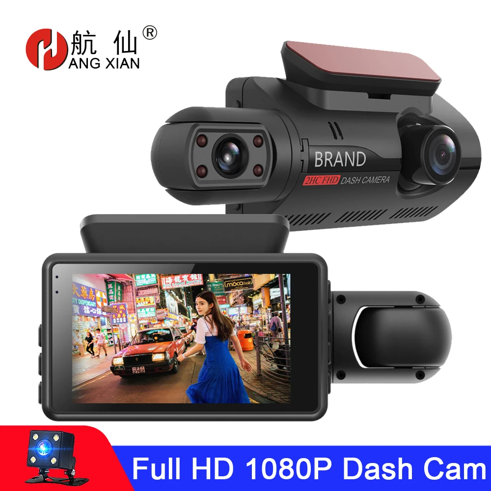 

FHD Car DVR Camera Dash Cam Dual Record Hidden Video Recorder Dash Camera 1080P Night Vision Parking Monitoring G-sensor DashCam