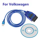 KKL409 VAG-COM диагностический кабель USB разъемы OBD2 II для Volkswagen Golf Jetta Passat Beetle Bora Caddy Touran Lupo сканер