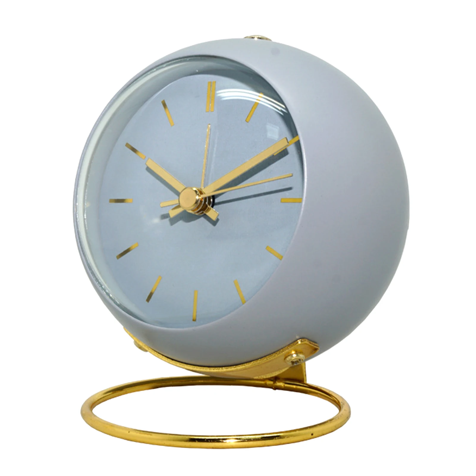 Тихий светящийся круглый нетикающий ретро-часы для прикроватной тумбочки