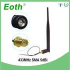 EOTH 433 МГц Антенна 5dbi sma штекер lora антенна iot модуль lorawan сигнальный приемник Антенна ipex1 SMA Гнездовой Удлинительный кабель