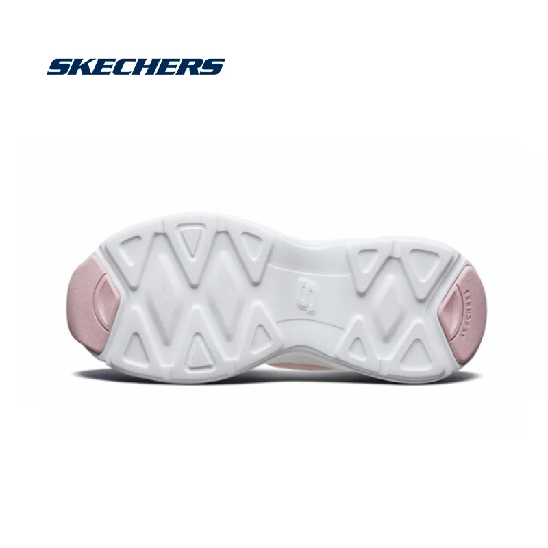 Женские кроссовки на платформе Skechers Оригинальные из натуральной кожи 88888364-WBK |