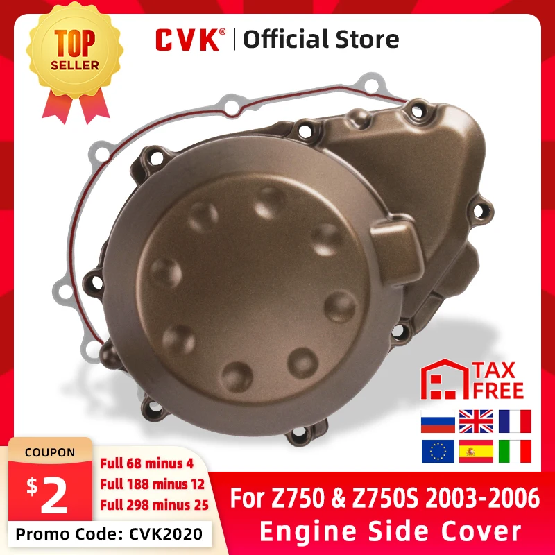 Крышка двигателя CVK крышка статора боковая Картера корпуса для KAWASAKI Z750 Z750S 2003 2004