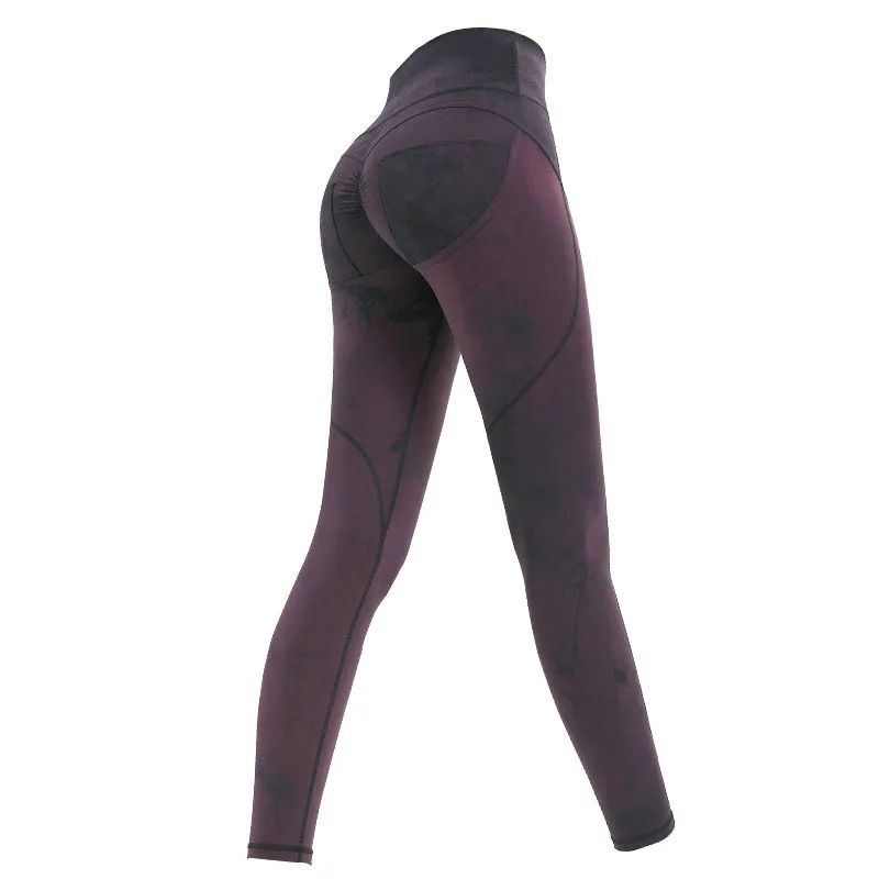 

Women Tie Dye Butt Push Up Fitness Leggings High Waist Slim Leggings Fashion Workout Female Elastic Yoga Gym Sport Girls Pants