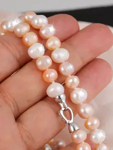 dos pulseras exquisitas Conjunto de pulseras de perlas naturales de estilo simple dos pulseras exquisitas Conjunto de pulseras de perlas naturales de estilo simple