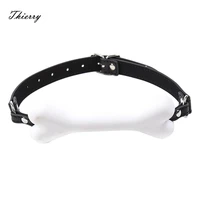 thierry silicone dog bone bite gag mouth during sexual bondage roleplay and adult erotic play sex toys for couples adult game