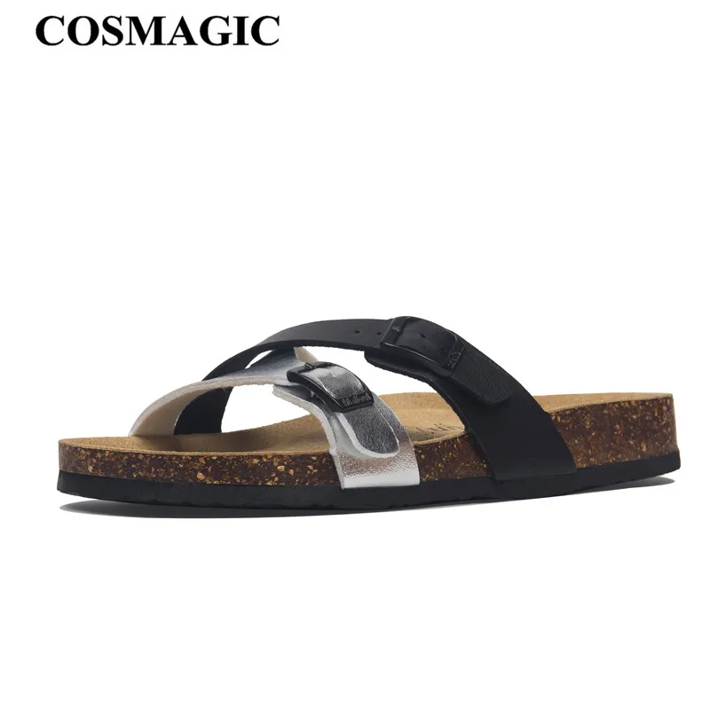 COSMAGIC 2020 новые модные летние пробковые тапочки женские повседневные пляжные
