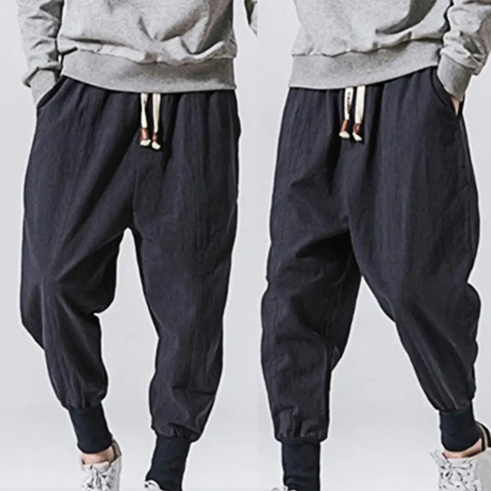 

Cargo Pants Harem Pants Baggy Trouser Men's Cargo Pants Tactical Pants Slim Fit Pencil Trouser Men Drop-crotch Pockets Trousers