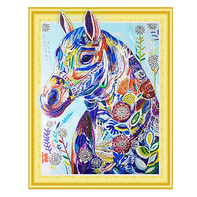 

Алмазная живопись 5D анимационная лошадь искусство Алмазная вышивка крестиком рукоделие хобби подарок домашний декор