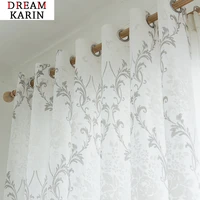 western style tulle curtains for living room kitchen sheer curtains for bedroom voile curtains for window door drapes custom