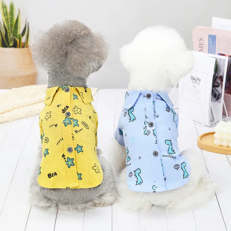 

Summer Dog Shirts for Small Dogs 2021 Fashion Printed Pet Puppy T-Shirt Dog Clothes for Small Medium Dogs Cat Pets Clothing