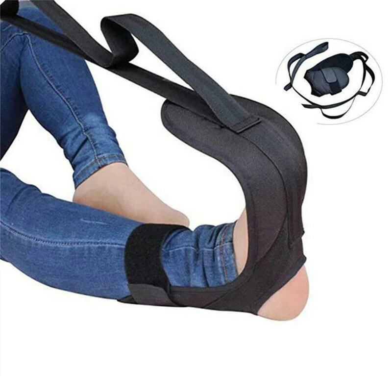 

147cm Yoga Belt Leg Ankle Brace Support Training Stretching Belt Stroke Hemiplegia Rehabilitation Strap Correction Braces