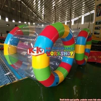 good wholesale price fun inflatable water walking roller with colorful 0 6mm pvc tpu material