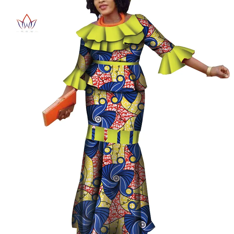 Женские комплекты одежды большого размера из 2 предметов Дашики с юбкой