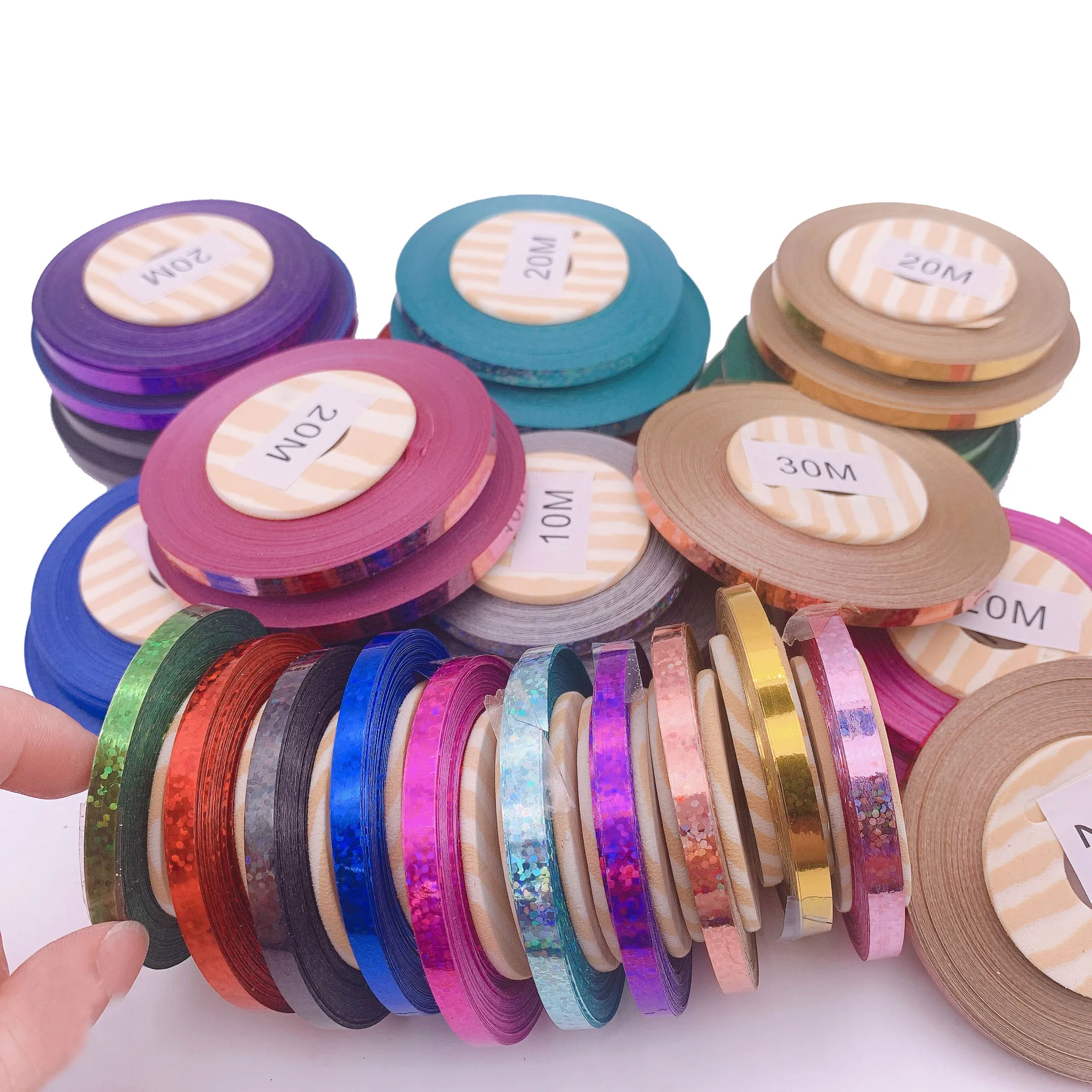 Лента лазер Ynaayu атласная декоративная лента для воздушных шаров подарочных