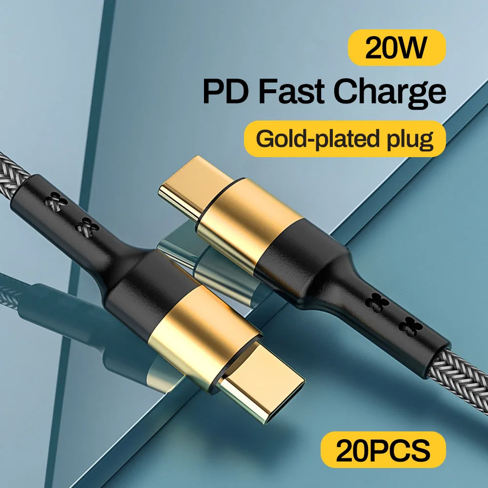 

20 шт., USB-кабель для быстрой зарядки, 1,2 м