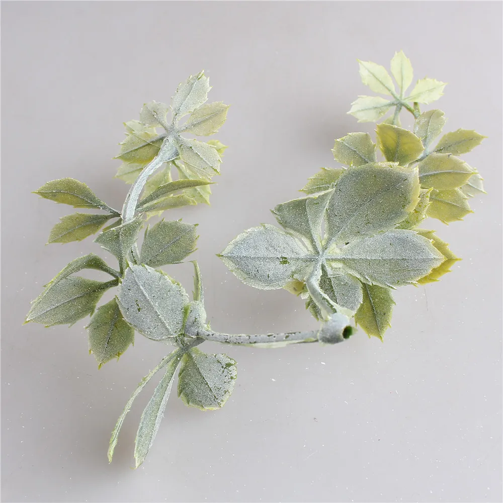 

50PCS Rose Leaves Silk Leaf Christmas Decorations For Home Wedding Bride Wrist Decorative Flowers Artificial Plants DIY Gift Box