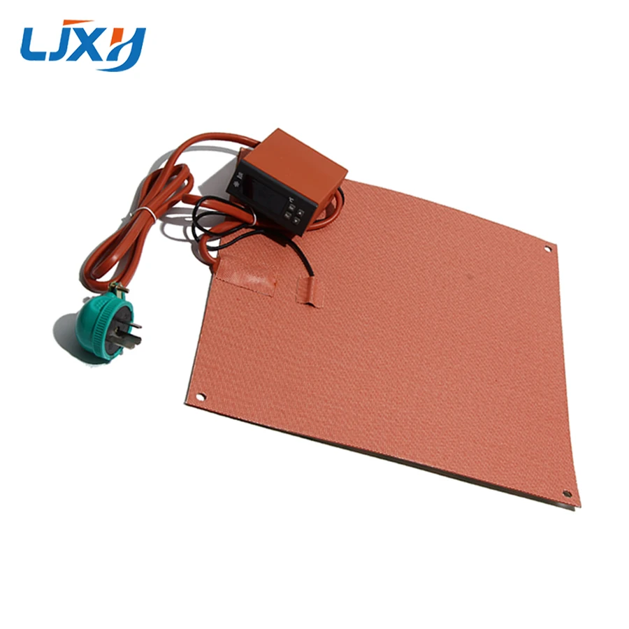 

LJXH 500mm Microcomputer Intelligent Digital Display Thermostat Polyimide Film Insulation Silicone Heating Pad with Holes