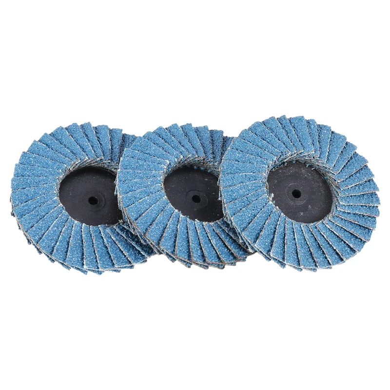 

50Mm 2 inch Flap Disc Sanding Disk for Rolor Roll Lock Abrasive Tools Fits Polishing Metal Iron Rust Removal Grinding Wheel