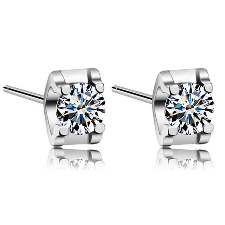 Женские серьги с австрийским цирконием Begirl простые корейские иглы буквенным принтом Прямая продажа фабрики