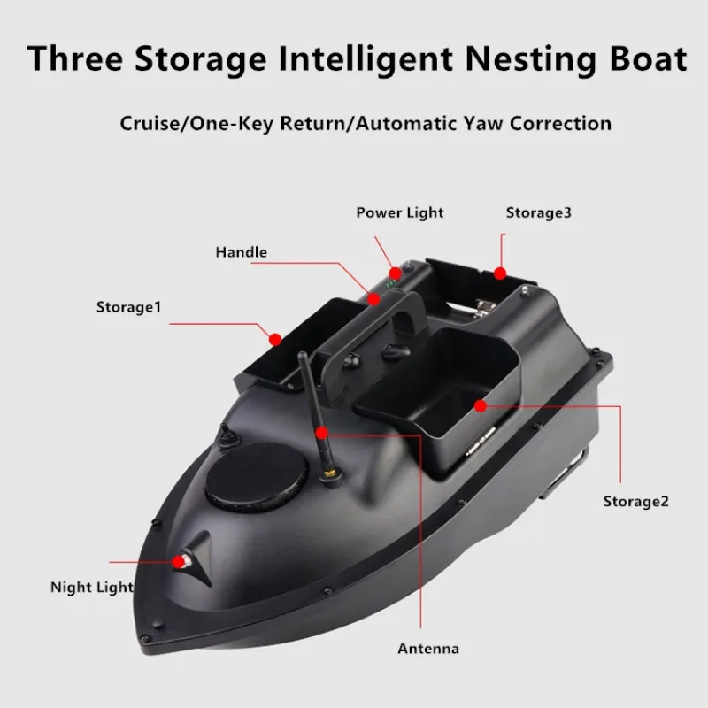 Радиоуправляемая лодка Tccicadas GPS Return Smart Cruise 3Hopper