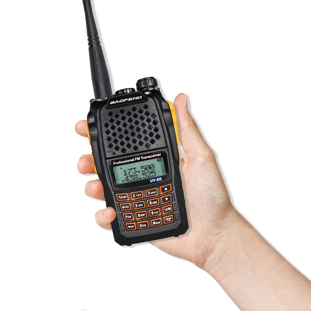 Портативная рация Baofeng UV 6R 7 вт UHF VHF Dual Band портативная CB любительская радиостанция