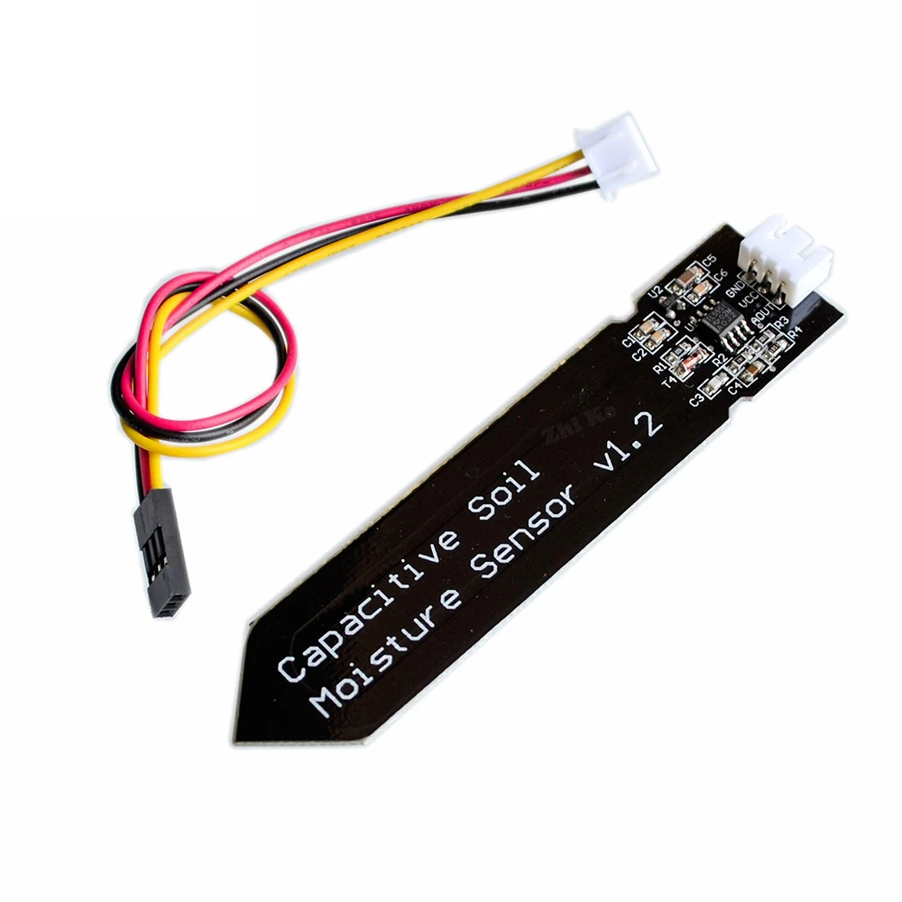 

Capacitive Soil Moisture Sensor Module Not Easy to Corrode Wide Voltage Wire 3.3~5.5V Corrosion Resistant W/ Gravity for Arduino