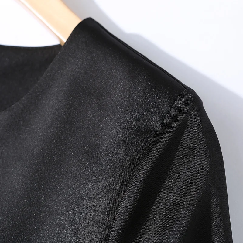 

New Elegant Vintage Women Print Patchwork Slim Tunic Midi Dress Evening Party Clothing Lady 3/4 Sleeve Dresses