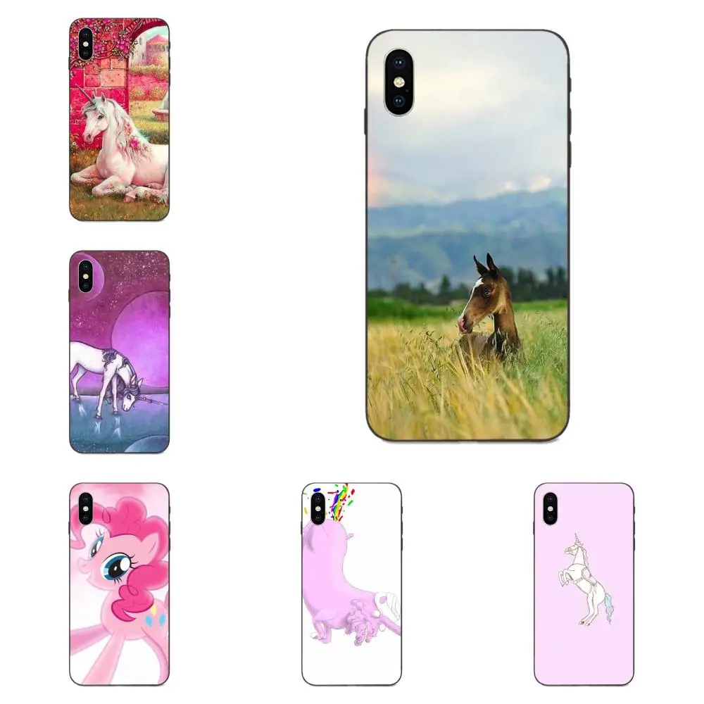 Для Huawei nova 2 2S 3i 4 4e 5i Y3 Y5 II Y6 Y7 Y9 Lite Plus Prime Pro 2017 2018 2019 красочный стиль Радуга лошадь