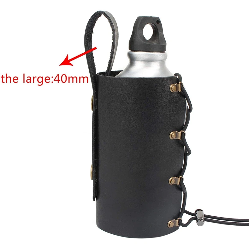 

Universal Cup Drink Holder Leather Hanging Adjustable Drink Holder for Motorcycle Bicycle UTV