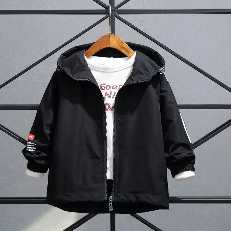 Куртка для мальчиков новая весенняя одежда больших детей 9 5 6 Двусторонняя 7