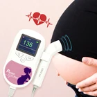 Монитор сердечного ритма плода CONTEC, допплер с подсветкой, ЖК-дисплей, розовыйсиний, зонд 2 МГц, Детское сердце