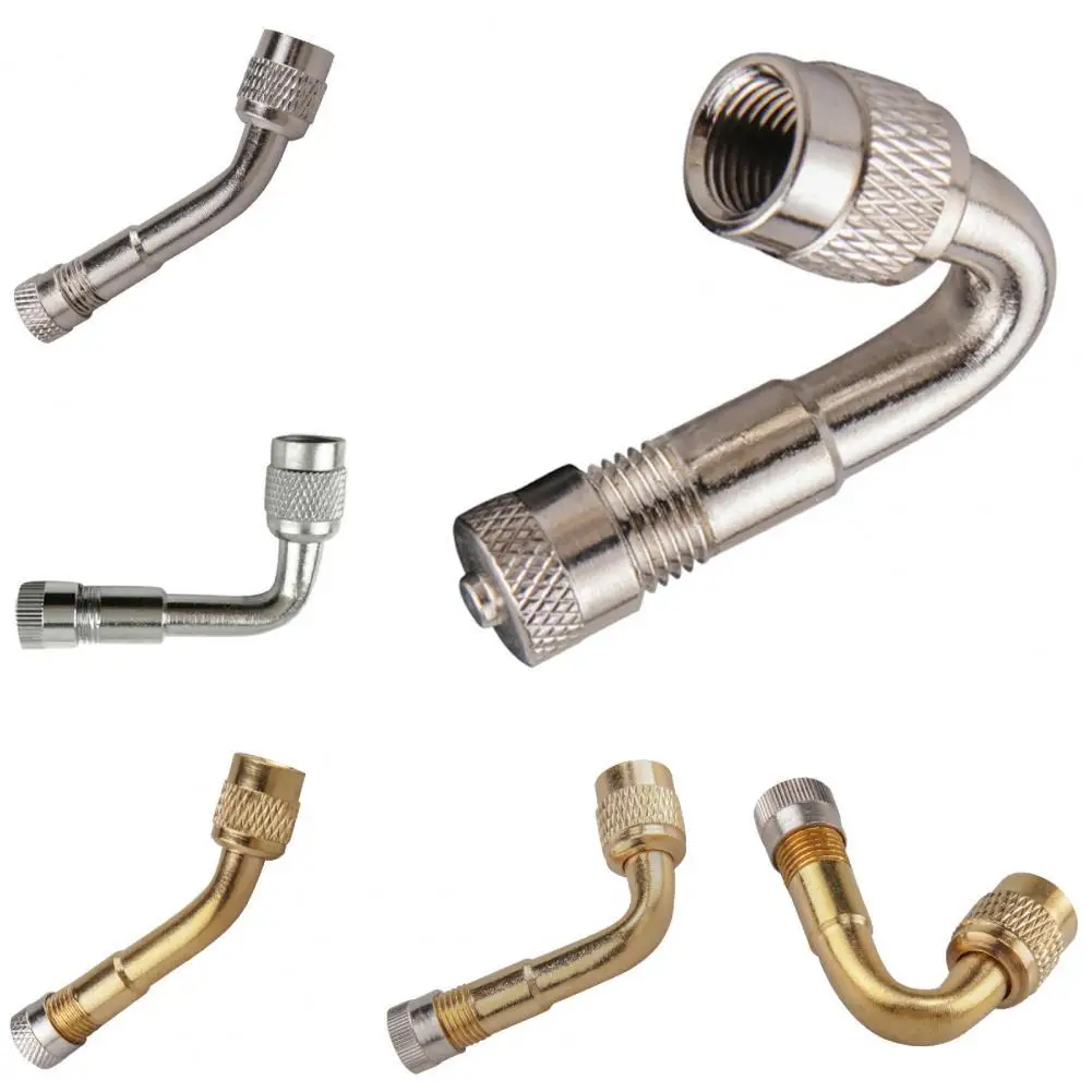 

45/90/135-Degree Bicycle Motorcycle Inflatable Brass Valve Extension Rod Pipe Bicycle Pump Extension Hose Tube Pipe