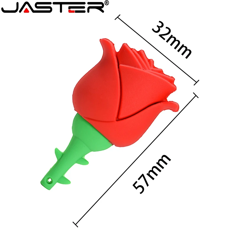 USB-флеш-накопитель JASTER в виде розы 64 гб 4 8 16 USB 2 0 | Компьютеры и офис