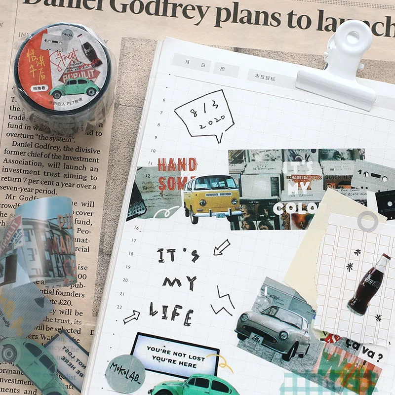 

Afternoon Tea Travel Together Washi Tape Diy Scrapbooking Sticker Label Masking Tape School Office Supply