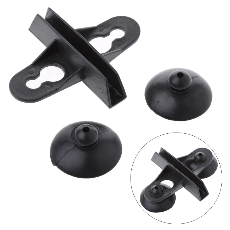 

5pcs Aquarium Fish Tank Suction Cup Divider Black Plastic Sheet Holders Hot P15D
