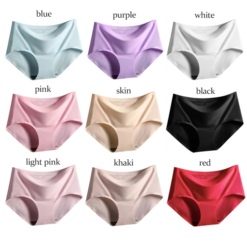 

New 3PCS/Set Seamless Panties Women Panties Female Underpants Briefs Invisible Pantys Solid Color Soft Intimate Lingerie M-2XL