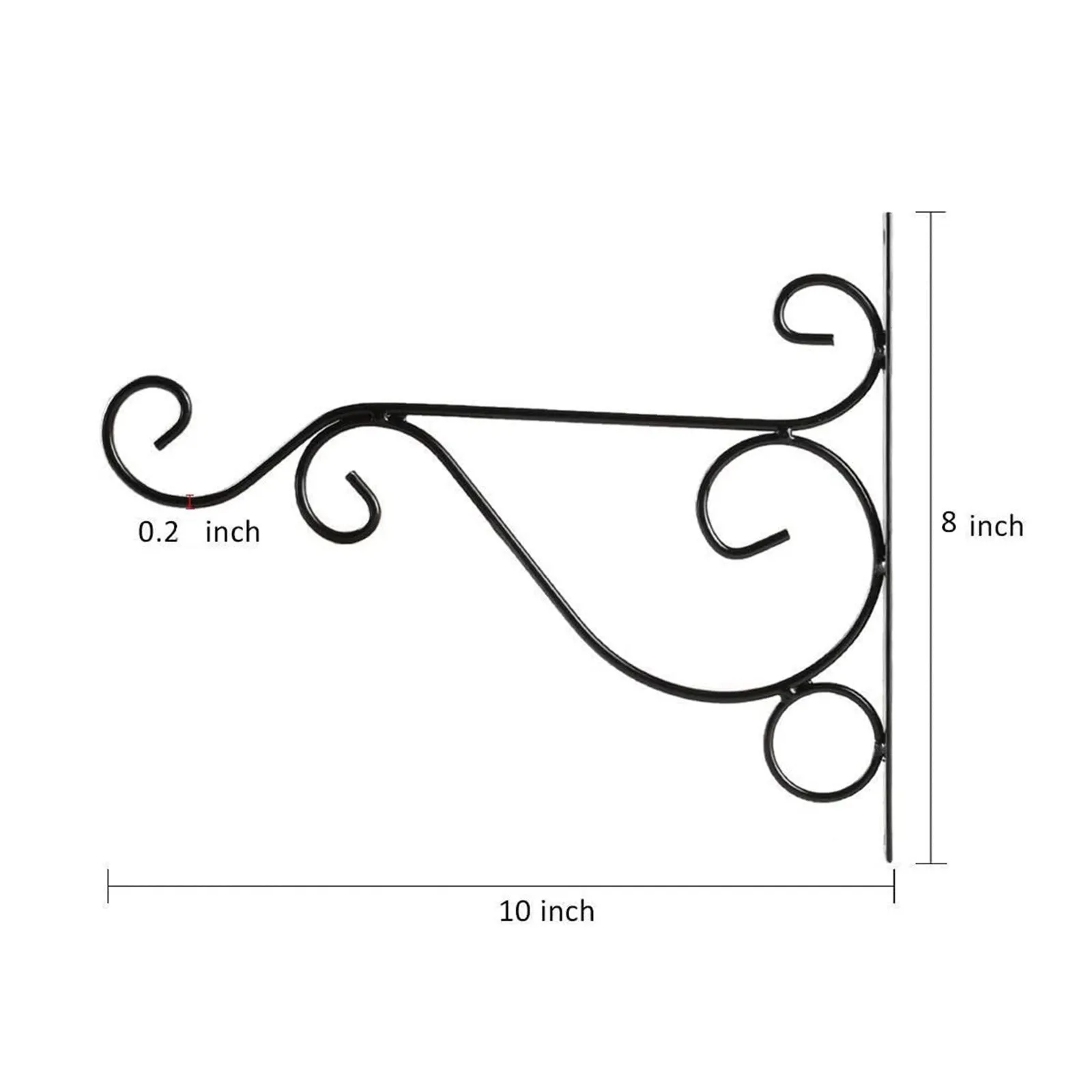 

Wall Mounted Floating Shelves Indoor And Outdoor Wall Type Plant Pot Hanging Bracket Hanger Metal Hook Plant Flower Pot Rack