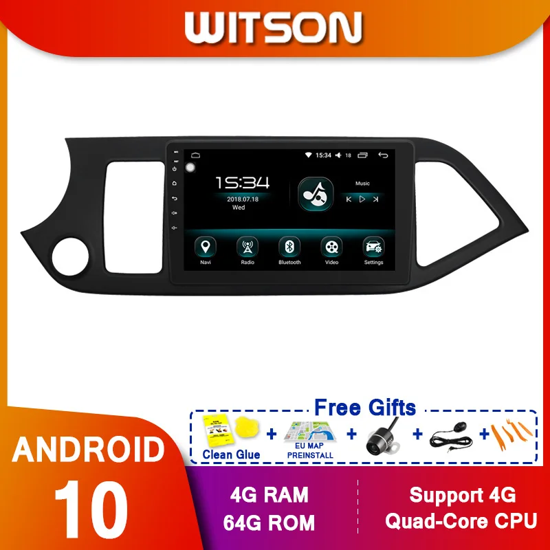 WITSON 9 &quotFULL HD сенсорный экран Android 10 0 Восьмиядерный Автомобильный GPS