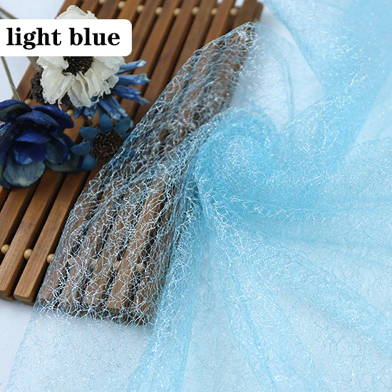 Тюль с блестящей золотой нитью для сценических вечеринок свадебных платьев и