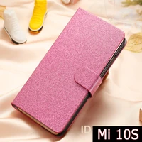 flip phone cover for xiaomi mi 10s case pu leather wallet book coque on mi 10 s m2102j2sc magnetic card protective hoesje case