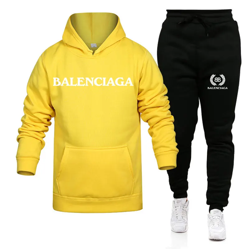 

2020 Brand Winter Sports Hoodie Winter Men's Hoodie + Casual Pants, Harajuku Sports Suit Casual Men's And Women's Sports Hoodie