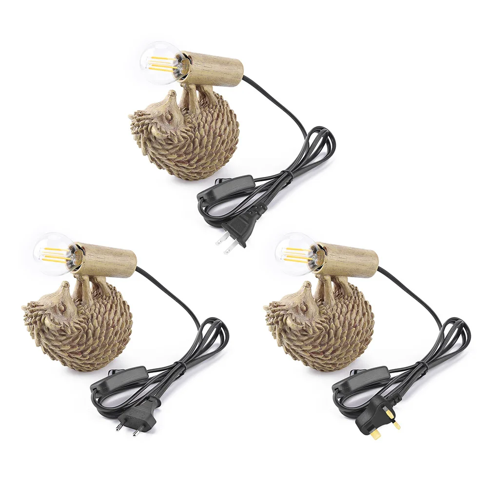 

Led Wall Lamp Hedgehog/Elephant/Squirrel Shape Bedroom Wall Light E12 Light Bulb Home Aisle Sconce Lamp for Living Room