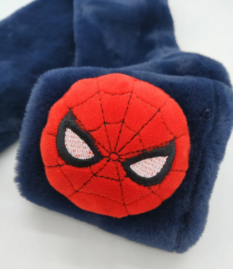 Капитан Америка Человек-паук Мальчики и девочки Детские теплые платки и шарфы Детский зимний шарф Утолщение Шарфы на