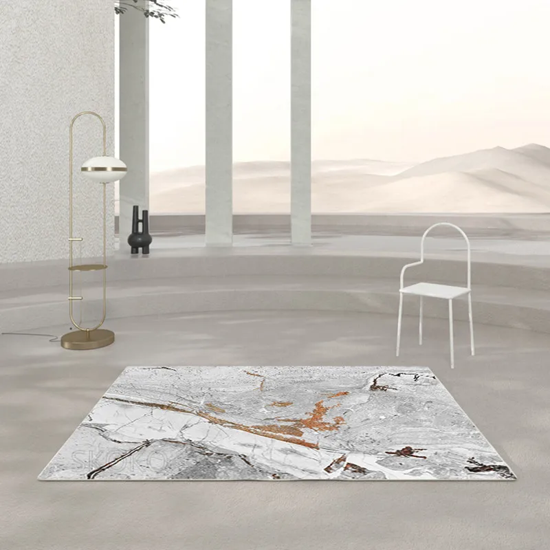 Modern Minimalist High-End Nordic Wabi Style Home Bedroom Custom Floor Light Luxury Carpet Living Room Sofa Coffee Table Blanket | Дом и сад