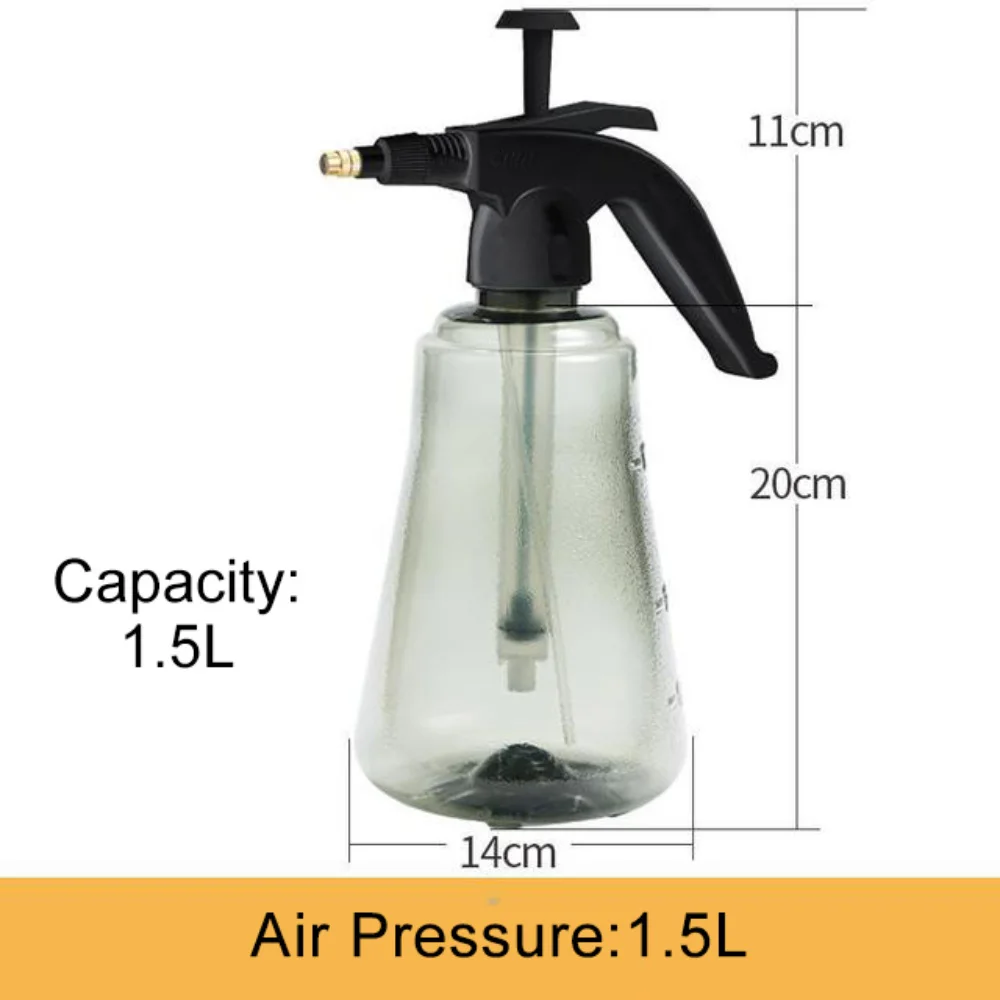 

Plastic Empty Pressure Sprayer Handheld Watering Sprayer Disinfection Spray Bottle 1.5L Watering Bottle Garden Accessory