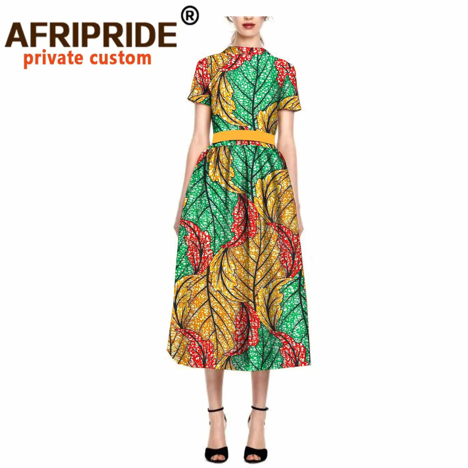 Новинка 2020 оригинальные африканские платья для женщин платье средней длины с