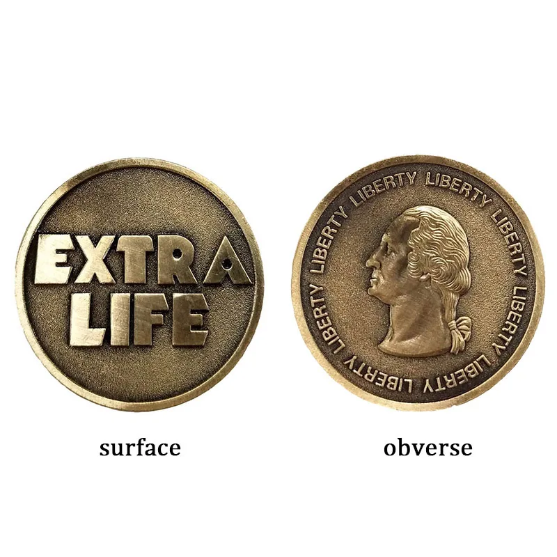 Кинопроигрыватель One Extra Life реквизит для косплея комментирующая монета подарок